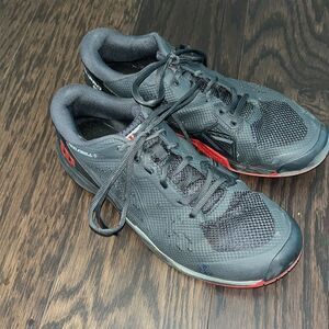 Used worn mens Wilson Rush Pro Ace Pickler 4.0 Gray 10.5 Pickleball Shoes 10 1/2